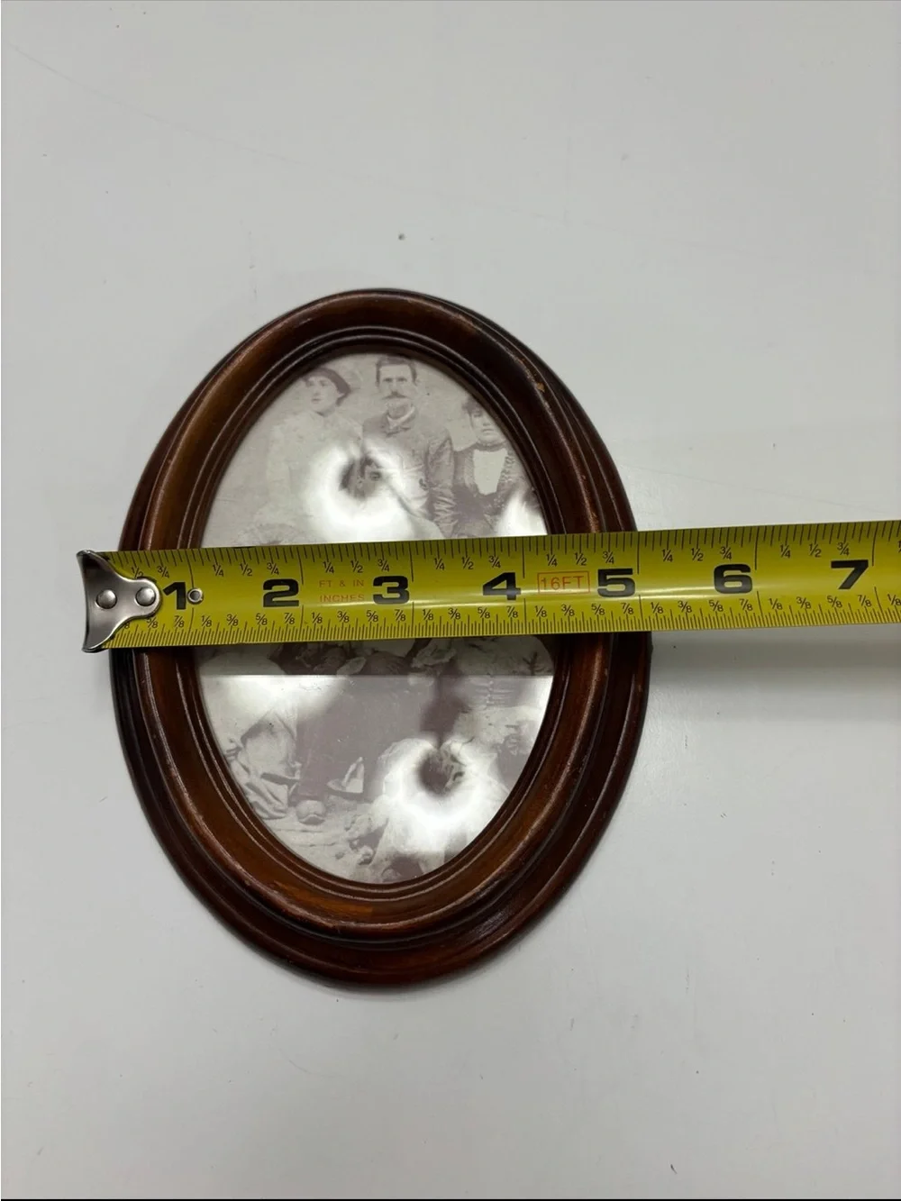 Vintage Antique oval picture frame wooden